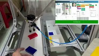 M&Ocirc; H&Igrave;NH : ROBOT DELTA GẮP XOAY SẢN PHẨM - PLC SIEMENS S7 1200 #factoryautomation #robotics