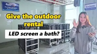 EagerLED Rental LED Sign Provider / Outdoor LED Rental Screen Waterproof Test.