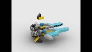 Blue Starfighter (LEGO MOC alt for 10696)