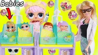 LOL Surprise Dolls Dress Up Fake Vs Real New Lil Sisters + Barbie LQL Colog Changing Wrong Series 3!