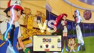 Pok&eacute;mon Battle: Ash vs Team Rocket || First Battle of Ash || GBA version 