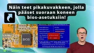 N&auml;in teet pikakuvakkeen, jolla kone k&auml;ynnistyy suoraan biossiin!