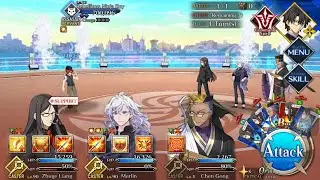Fgo summer 4 CQ Western Ninja Scroll Merlin solo