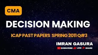 Decision Making, Spring 2011 Q#3 Zircon Limited, CMA, CAF 3