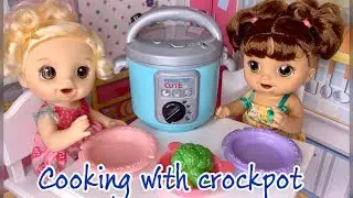 Baby alive magical mixer girls make lunch with the croc pot baby alive videos