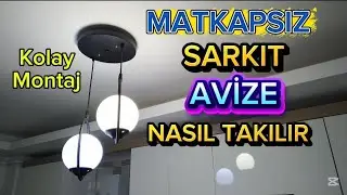 Sarkıt Avize Nasıl Takılır - Kolay Avize Nasıl Takılır Trendyol Tepsili Sarkıt Avize - Matkapsız