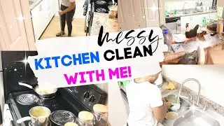 Kitchen clean with me| After dark cleaning| cleaning motivation | stress Free Mommies