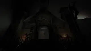 Video Game Ambience Asmr - (Outlast 2) Dark Church Entrance at Night