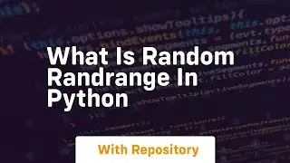 What is random randrange in python