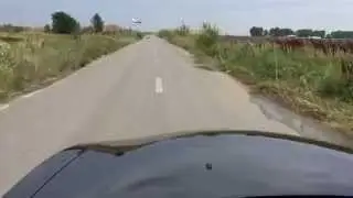 Road obstacles in Romania