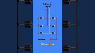 How to Convert 3-Phase AC to DC? Bridge Rectifier Explained #electronics #diy #ideax #electronic