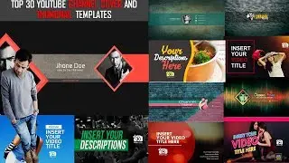 Top 30 Youtube Channel Art & Thumbnail templates + Free Download 2019