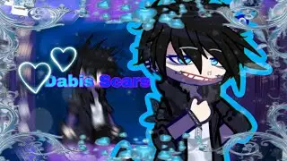 Dabi's facial scars in Gacha Tutorial [MHA]