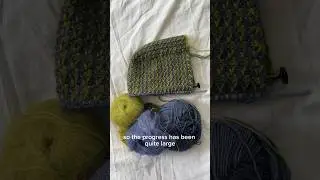 Половина пути готова! Выкройка для этого тунисского капюшона крючком почти готова 😊