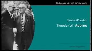 Adorno - Sesam öffne Dich