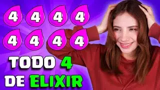 RETO: CARTAS SOLO de 4 DE ELIXIR en CLASH ROYALE - MonyWTF
