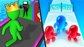 Giant Rush! vs Join Blob Clash 3D 🍉🍑🍅 | All New Levels Games Walkthrough (iOS/Android)