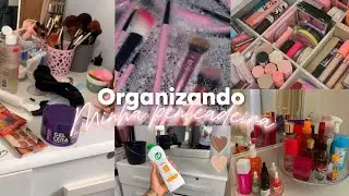 ORGANIZANDO MINHA PENTEADEIRA + tour 🤍✨