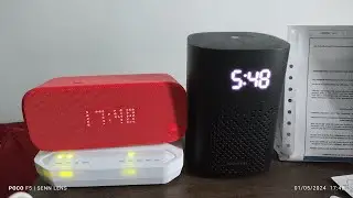 Tmall Genie IN clock speaker vs Xiaomi Smart Speaker with IR Blaster and clock comparison