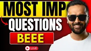 🔴 LIVE BEEE | Ye Questions Nahi Kiye To Pass Mushkil | First Year Engineering | Pradeep Giri Sir