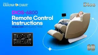 6D+@ dual soothing Air-Tech Mechanism movement DIOS 6800 Massage Chair Remote Control Instructions