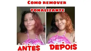 Como remover tonalizante sem danificar o cabelo em casa #acucenajeovanna