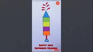 🎈How To Draw Watergun✅️Holi Pichkari Drawing Easy #drawing #art #holi #shorts #youtubeshorts