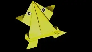 How To Make a Paper Jumping Frog - Fun & Easy Origami | AM Crafts #AMCrafts