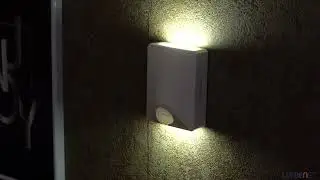 Ledvance Door LED UpDown White LED lamp with light and motion sensor with 4xAA batteries