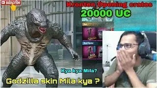 Kronten Opening crates with 20000 UC for GODZILLA Skin. Kya Kya mila? #godzilla #20000uc #kronten