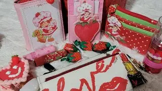 Pack My Bag With Me 🍓Strawberry Shortcake Edition 🍰 ASMR 🍓