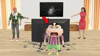 Raju Ne TV Tod Diya😱🔥 Frenklin Or Rinky Dundh rhe usee ?? Indian theft aura simulator game