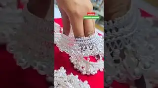 Latest bridal silver anklets design 🥰👌#viralvideo #silver #anklets #payal #new#design #2025 #shorts