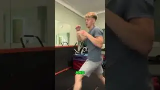 Gym Workout: Intense Boxing Session & Muscle Flex