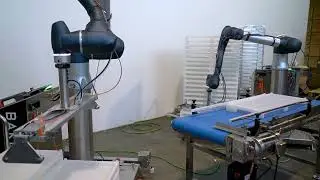 Роботизированная система загрузки и выгрузки двух лотков для жевательных конфет с КБД &mdash; Apex Motion Control Baker-Bot MAX Cobot