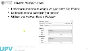 Frames y Rigids Transforms en Simscape Multibody | 4/6 | UPV