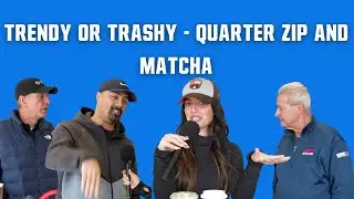 TRENDY OR TRASHY - QUARTER ZIP & MATCHA TREND