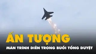 Video m&agrave;n tr&igrave;nh diễn ấn tượng của Su 30-MK2, trực thăng Mi trong buổi tổng duyệt