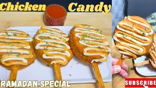 Chicken Candy|Ramadan Special Iftar Recipe|Easy Bread Candy|Chicken Bread Candy|Chicken Lollipop