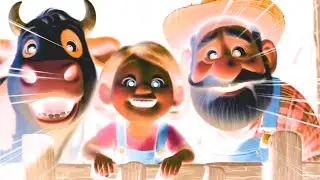 The old MacDonald effects the kids and grand father and cow smile and soo happy # viral video