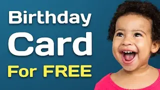 How to Make Digital Birthday Card for FREE 2021 - Hard Drive Web Cafe #birthday #birthdaycard #free
