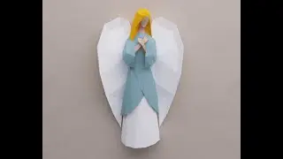 lowPolysm Angel - Papercraft 3D low poly paper sculpture