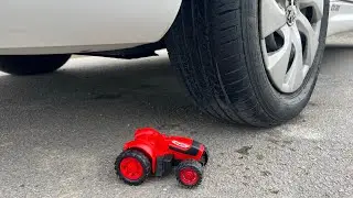 Car vs Crunchy and Soft Things! Experiments Crushing Car! Car vs tractor 🚜 
