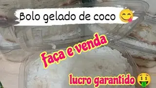 fature muito com esse bolo gelado de coco no pote *faça e venda* *venda garantida*