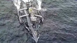 unmanned surface vessels Nomad, Sea Hunter, & Ranger transit Pacific Ocean in route to RIMPAC 2022
