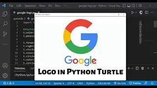 Google Logo Drawing Using Python Turtle | Python For Beginners | Learnonpy | @Python_Shorts @Google​