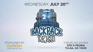 KJRH Backpack Drive | Carr & Carr Personal Injury Attorneys