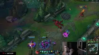 Trick2g Malphite Ult against Tyler1 during scrims