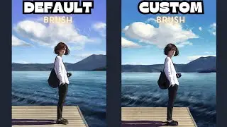 Painting with default brushes vs custom brushes in photoshop