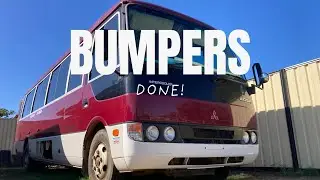 EP10 Rusty Bumpers, Rainy Weekends & a Surprise Leak | Bus Conversion for a Family of Five